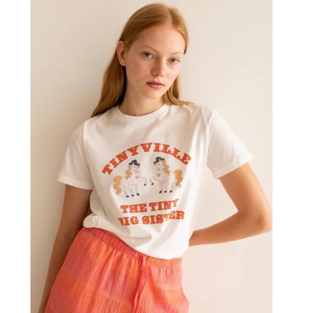 THE TINY BIG SISTER  T-Shirt Tiny Ville | White